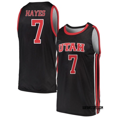 Men's Josh Hayes Utah Utes Replica Basketball Jersey - Black