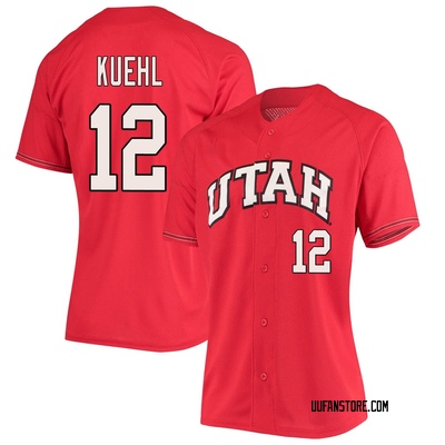 Women's Bransen Kuehl Utah Utes Replica Performance Baseball Jersey - Red